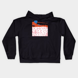 Abstract Lines And Soft Colors Kids Hoodie